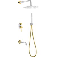 Душевая система  Boheme Uno 464-2-WG (белый/золотой)