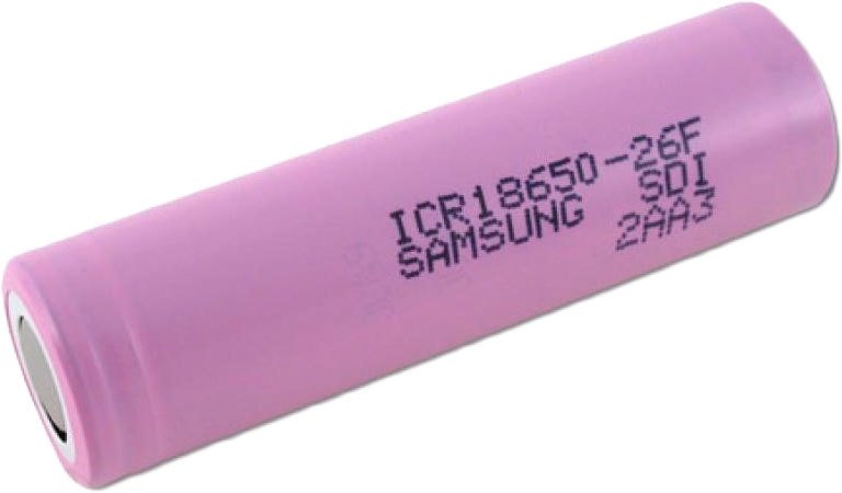 

Аккумулятор Samsung 2600mAh ICR18650-26F