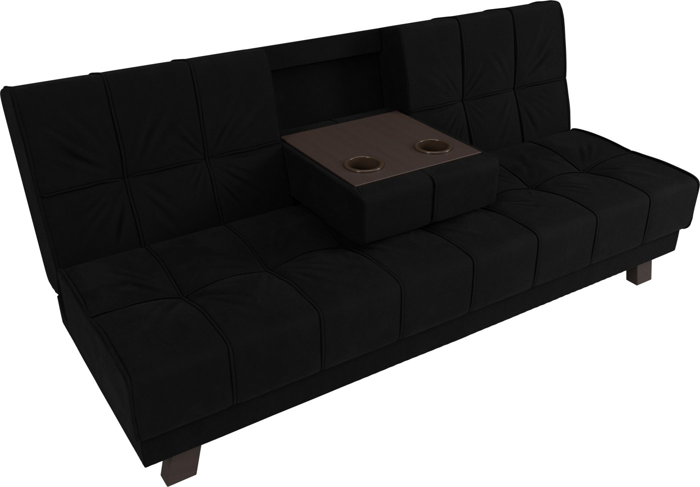 

Диван Mio Tesoro Винсент (микровельвет, черный)