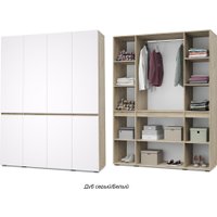 Шкаф распашной Modern Тифани Т41 (серый дуб/белый)