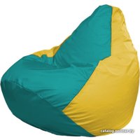 Кресло-мешок Flagman Груша Макси Г2.1-313 (желтый/бирюзовый)