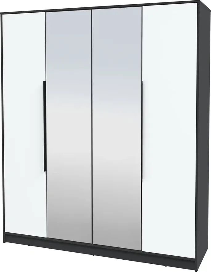 

Шкаф распашной Интерлиния Концепт КТ-Ш4з Глосс (антрацит/белый)