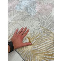 Ковер для жилой комнаты Radjab Carpet Амальфи Прямоугольник A4341A (1.6x2.3, Pink/White)