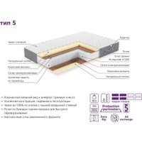 Матрас ЭОС Элит Тип 5 200х200 (жаккард Premium)