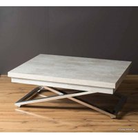 Стол-трансформер Levmar Cross D51/S79 (бетон/нержавеющая сталь)