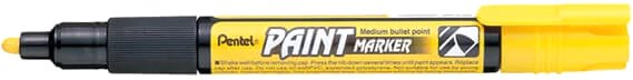 

Маркер перманентный Pentel Paint Marker MMP20-G (желтый)
