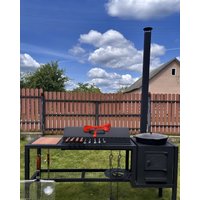 Мангал для дачи Grills Барбекю 800 с печью