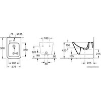 Биде Villeroy & Boch Finion 446500R1 Ceramic Plus