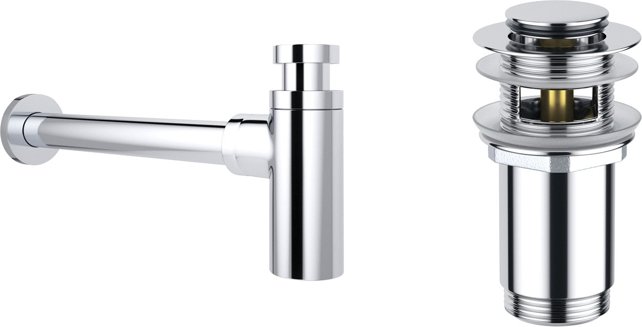 

Сифон Wellsee Drainage System 182104001 (сифон, донный клапан, хром)