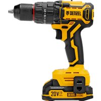 Ударная дрель-шуруповерт Denzel CIDH-BL-20 (с 2-мя АКБ, кейс)