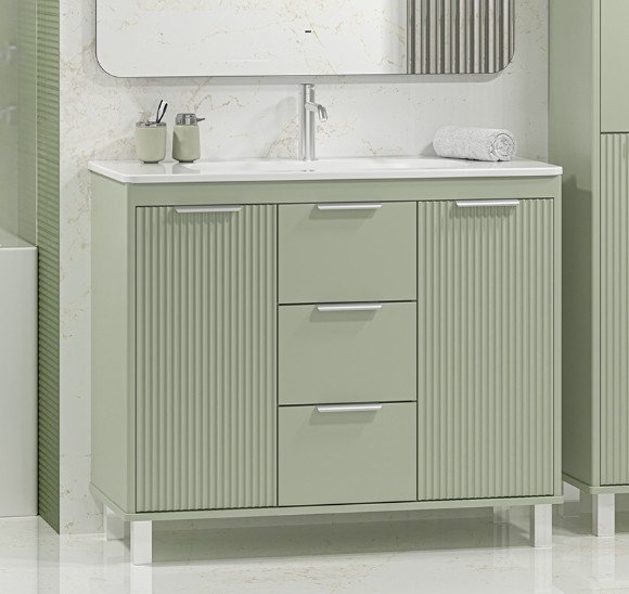 

Brevita Тумба под умывальник Risacca Pistachio 100 RIS-06100-0842Я (фисташковый)