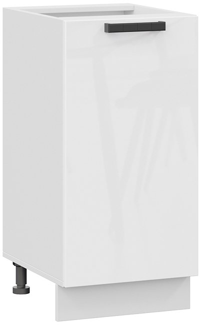 

Шкаф напольный Трия Детройт 1Н4 исп.2 (белый/белый глянец)