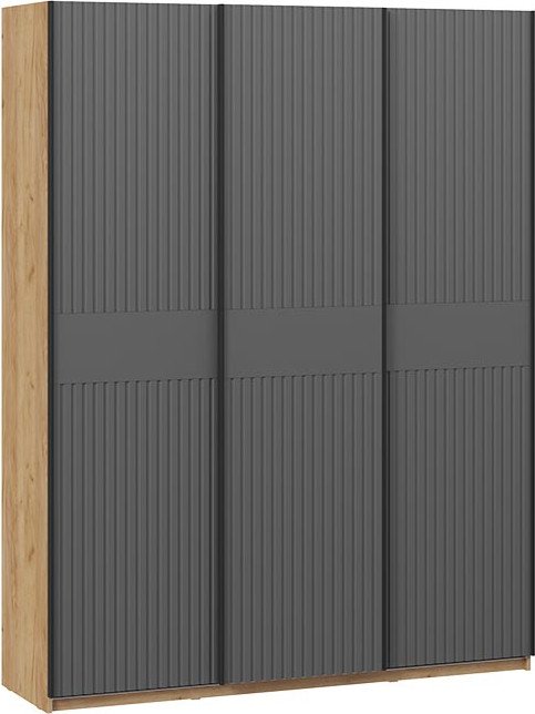 

Шкаф-купе Трия Оскар Хилтон Т2 1800 271090 (ручка черная/дуб крафт золотой/графит матовый)