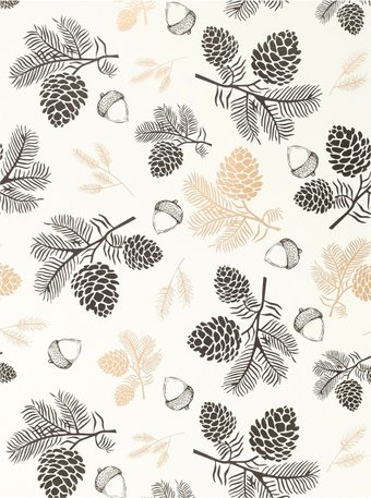 Упаковочная бумага Феникс-Презент Шишки и желуди 89615 70х100 см