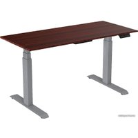 Стол для работы стоя WellDesk с электроприводом Bosch двухмоторный 28мм (дуб стирлинг, серый)