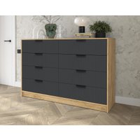 Комод Интерлиния Концепт Лайн КТ-К157 (дуб золотой/пепел)