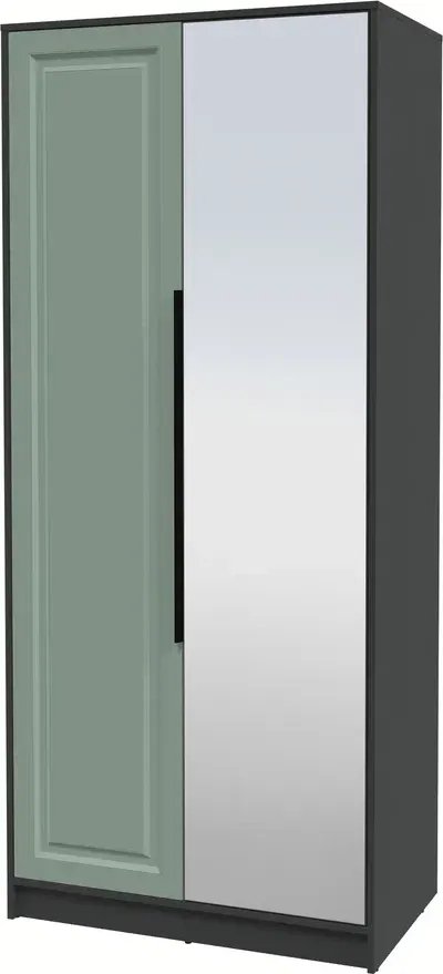 

Шкаф распашной Интерлиния Концепт КТ-Ш2з Деко (антрацит/мята)