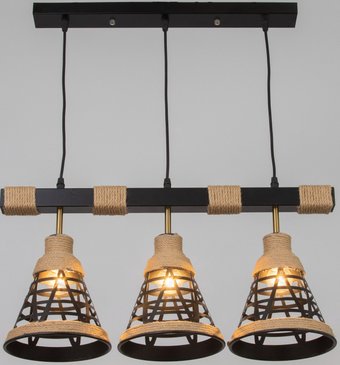 Подвесная люстра BayerLux Фонарь 10777191 (черный)