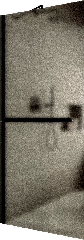 

Душевая стенка MaybahGlass 109x195 MGD-710-6ш (бронзовое матовое стекло/черный)
