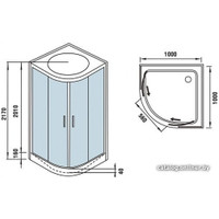 Душевая кабина WeltWasser WW500 Werra 1001