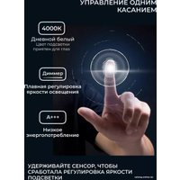 Зеркало eMZe Led с подсветкой и УФ-окантовкой D60 LED.UV.60.60.AUR (золото)