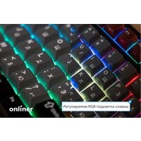 Клавиатура Royal Kludge RK-R87 RGB (черный, RK Red)