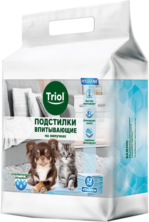 

Одноразовая пеленка Triol 30551005 45x60 см (12 шт)