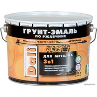 Грунт-эмаль Dali Молотковая по ржавчине 3 в 1 0.75 л (шоколадный)