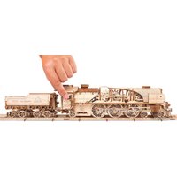 3Д-пазл Ugears Локомотив c тендером V-Экспресс