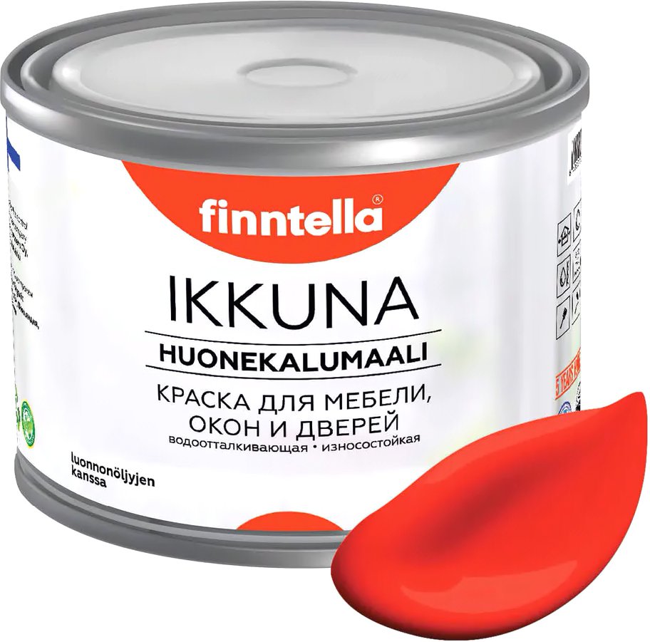 

Краска Finntella Ikkuna Puna Aurinko F-34-1-1-FL125 0.9 л (закатный красный)