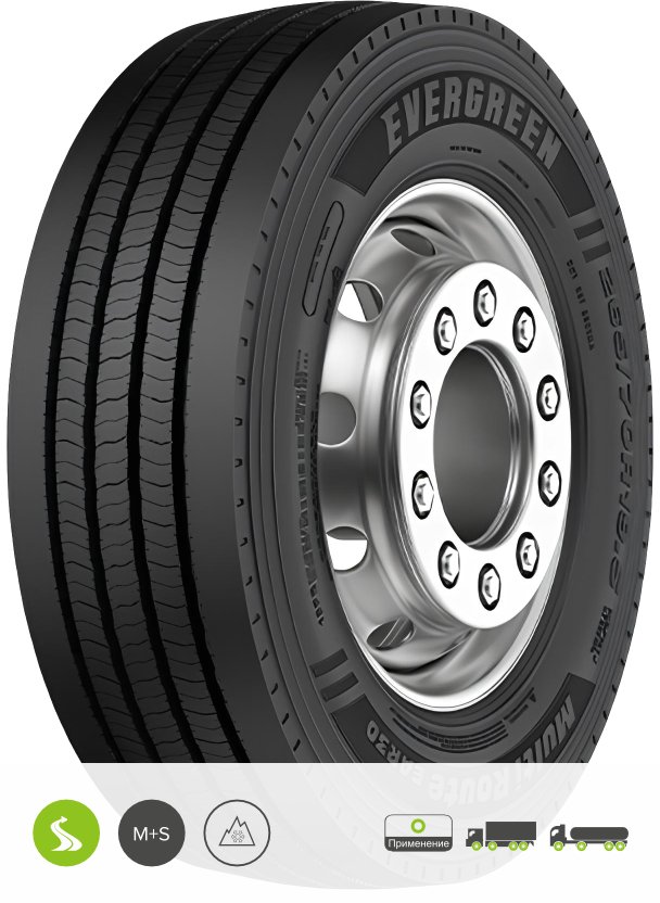 

Всесезонные шины Evergreen EAR30 295/80R22.5 154/149M TL