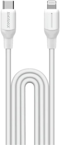 Кабель Momax DL53W1-Link Flow LC USB Type-C - Lightning (1.2 м, белый)