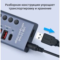 USB-хаб USBTOP USB Type-A - 9xUSB Type-A/1xUSB Type-C 559233 в Гродно