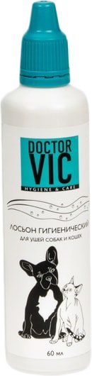 

Лосьон Doctor VIC гигиенический для ушей собак и кошек (60 мл)