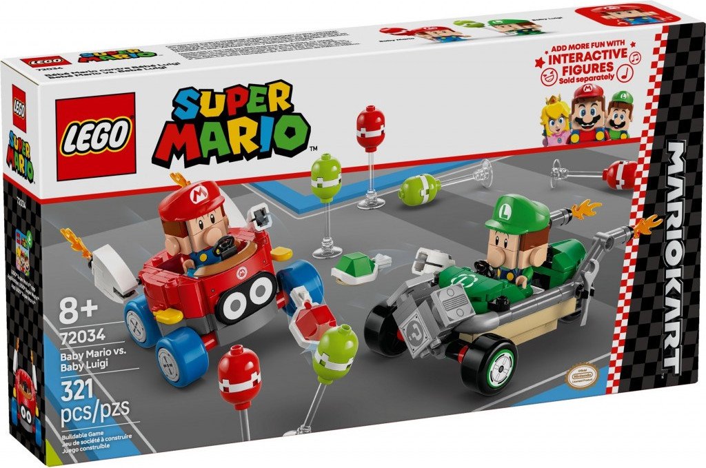 Конструктор LEGO Mario Kart – Малыш Марио против Малыша Луиджи 72034