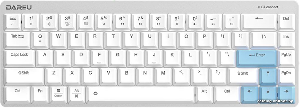 Клавиатура Dareu EK868 (Kaihl Brown switch, White-Blue)
