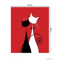 Скатерть JoyArty Кошачье свидание tcox_33480_120x145