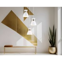 Подвесная люстра Ambrella light TR8467/3 WH/FGD (белый/золото)