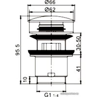 Донный клапан Rose RS01