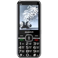 Кнопочный телефон Maxvi P18i (черный)