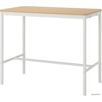 Барный стол Ikea Томмарюд 293.874.97 (дубовый шпон беленый/белый)