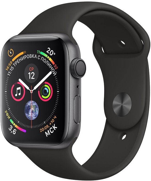 

Умные часы Apple Watch Series 4 40 мм (алюминий серый космос/черный)