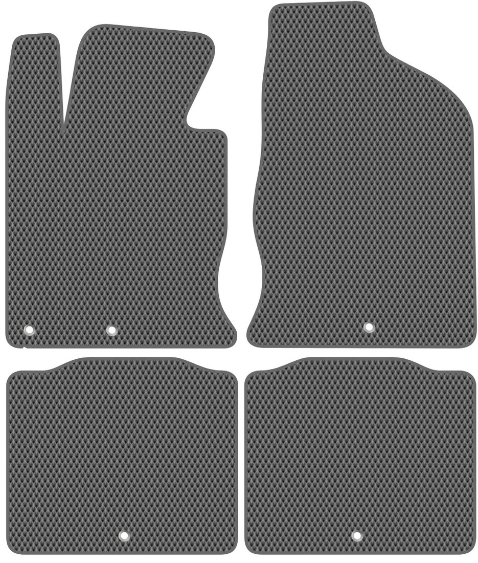 

Комплект ковриков для авто Alicosta Hyundai Grandeur V (седан / HG) 2012 - 2015 (серый, ромб)