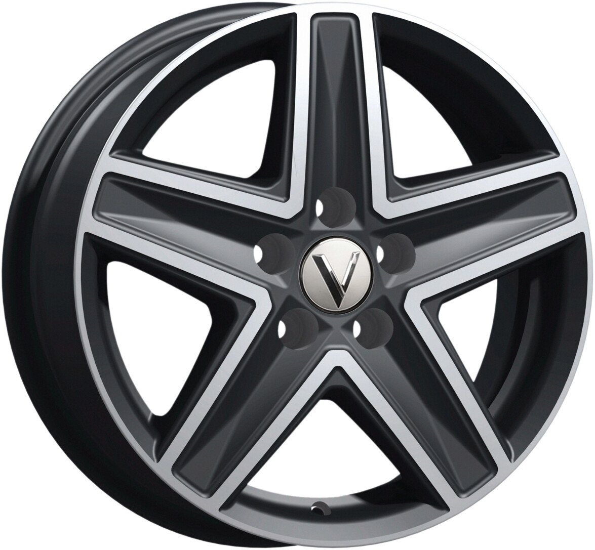Литые диски Vector B237 16x6.5 5x120мм DIA 65.1мм ET 50мм Алмаз черный