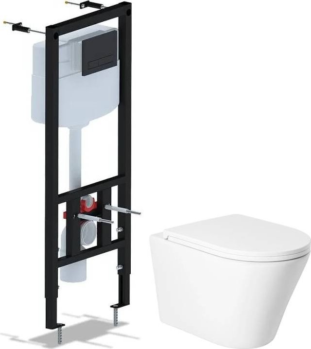 

Унитаз подвесной Saniteco KW-9005W + Ани Пласт WCP1430