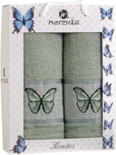 

Набор полотенец Merzuka Kontes 50x90/70x140 11633 (зеленый)
