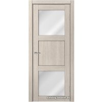 Межкомнатная дверь MDF-Techno Dominika 805 80x200 (лиственница кремовая, лакобель белый)