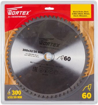 Пильный диск Wortex CSD300T60W2011