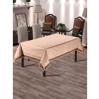 Скатерть DO&CO c гипюром 160x220 8082 (персиковый)