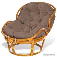 Кресло Мир Ротанга Papasan mini 23/03 (коньяк/коричневый)